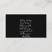 浮気やいちゃくちゃキスをするをするのが常ではない 名刺 (正面)