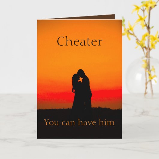 浮気女 カード (黄色い花)