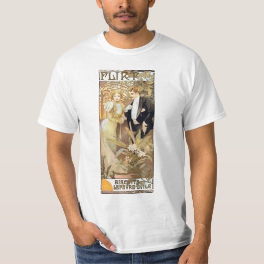 浮気者のヴィンテージのミュシャのTシャツ Tシャツ (正面)