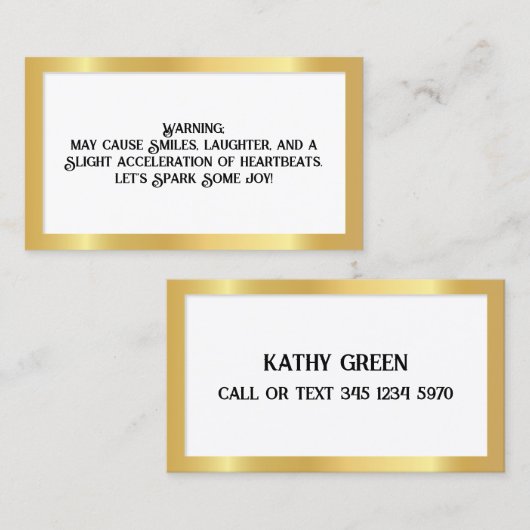 浮気 コーリングカード (正面/裏面)