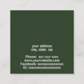 浮生シダ スクエア名刺 (裏面)