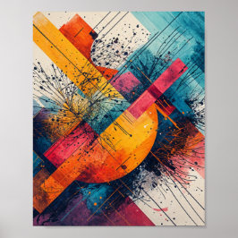 浮絵を描流水 ポスター