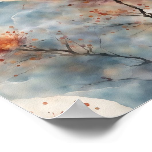 浮絵を描流水 ポスター (角)