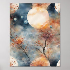 浮絵を描流水 ポスター