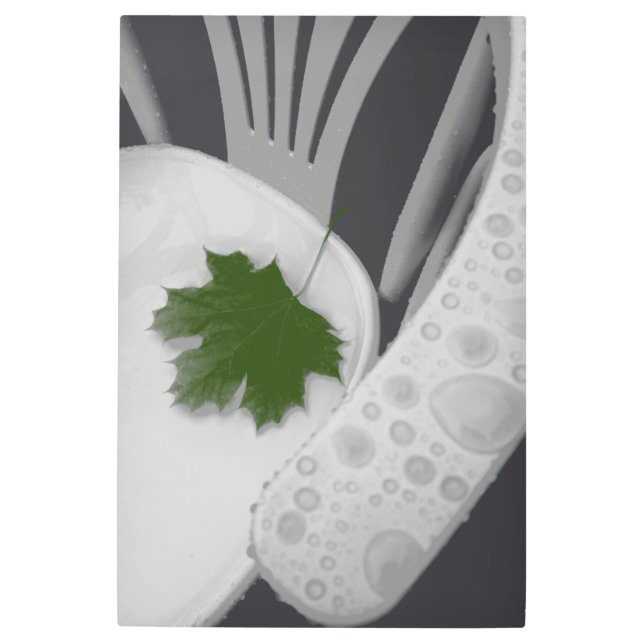 浮葉 メタルプリント (正面)