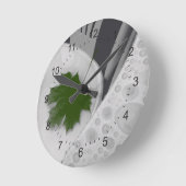 浮葉 ラウンド壁時計 (傾斜)