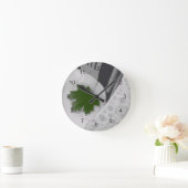 浮葉 ラウンド壁時計 (ホーム)