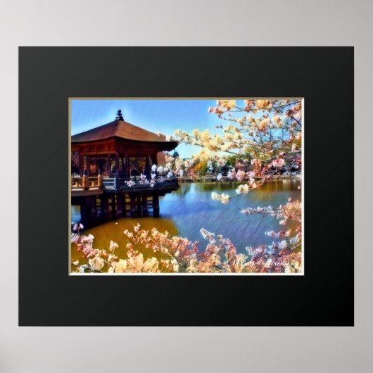 浮見堂：さくらんぼブロッサムポスター ポスター (正面)