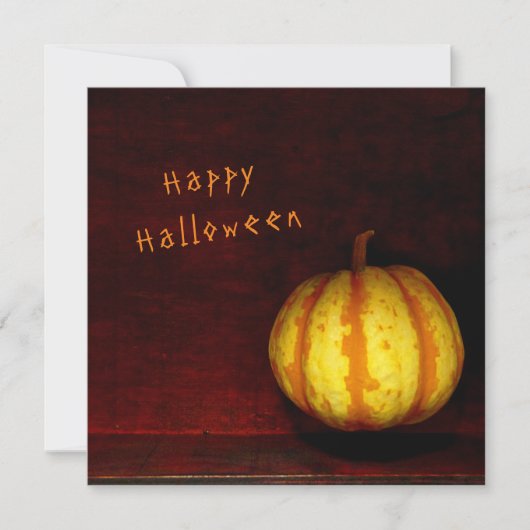 浮遊するカボチャ - 静物 カード (正面)