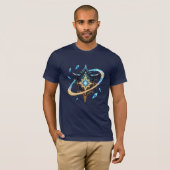 浮遊する刀剣を伴う幻想の紋章 - 魔法のエネルギー Tシャツ (正面フル)