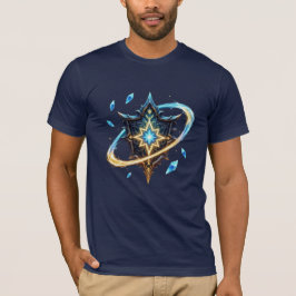 浮遊する刀剣を伴う幻想の紋章 - 魔法のエネルギー Tシャツ