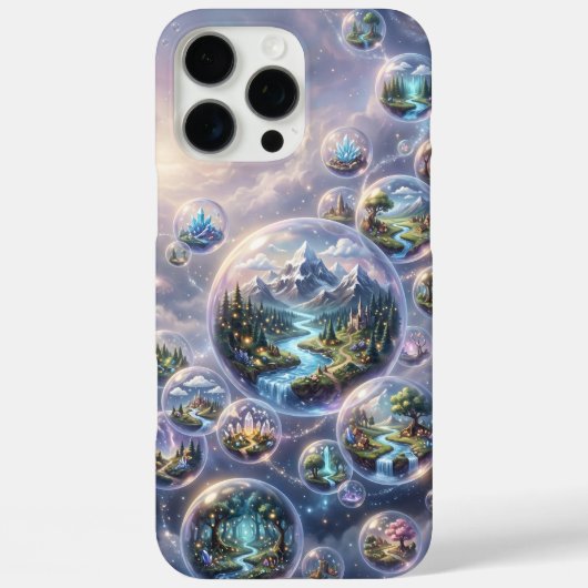 浮遊する宇宙の泡の中の幻想世界 Case-Mate iPhoneケース (裏面)