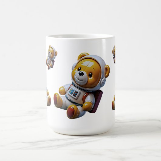 浮遊する宇宙テディ コーヒーマグカップ (中央)