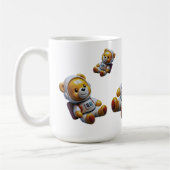 浮遊する宇宙テディ コーヒーマグカップ (左)