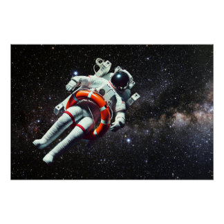 浮遊する宇宙飛行士 ポスター
