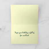 浮遊カエルの誕生日 カード (内部)