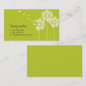 浮遊タンポポのテレホンカード コーリングカード (正面/裏面)