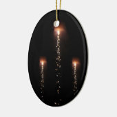 浮遊ランタンのオーナメント セラミックオーナメント (左)