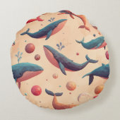 浮遊宇宙鯨類 ラウンドクッション (裏面)