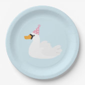 浮遊物のプレートを泳ぎました ペーパープレート (正面)