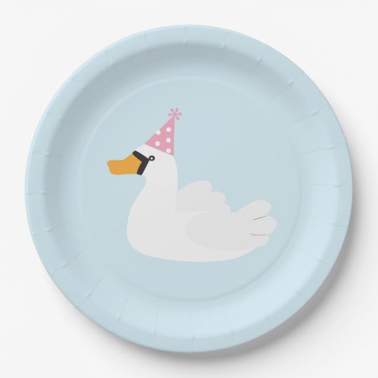 浮遊物のプレートを泳ぎました ペーパープレート (正面)