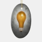 浮遊金ゴールドの電球のオーナメント セラミックオーナメント (右)