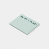 浮遊魚のターコイズの後it®ノート ポストイット (アングル)