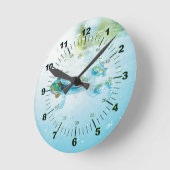 浮遊 ラウンド壁時計 (傾斜)