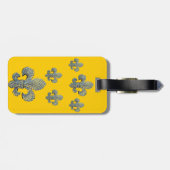 浮遊(紋章の)フラ・ダ・リのプリント ラゲッジタグ (裏面横)