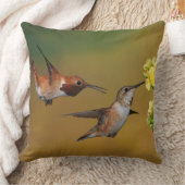 浮遊Rufousハチドリ クッション (ブランケット)