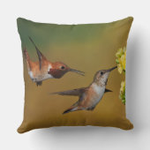 浮遊Rufousハチドリ クッション (裏面)