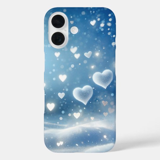 浮雪ハート積み雪 Case-Mate iPhoneケース (裏面)