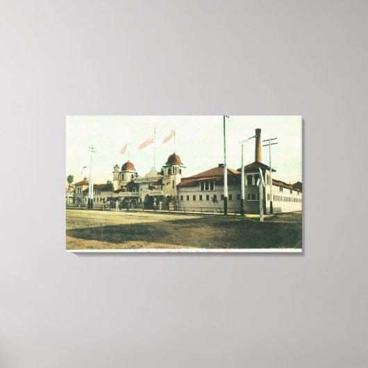 浴場の外観(ロスバノス) キャンバスプリント (正面)