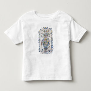 浴室からのデルフトのタイルのパネル トドラーTシャツ