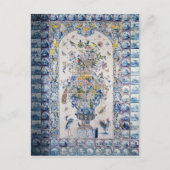 浴室からのデルフトのタイルのパネル ポストカード (正面)