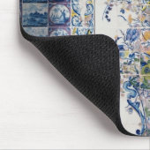 浴室からのデルフトのタイルのパネル マウスパッド (コーナー)