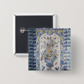 浴室からのデルフトのタイルのパネル 缶バッジ (正面&裏面)