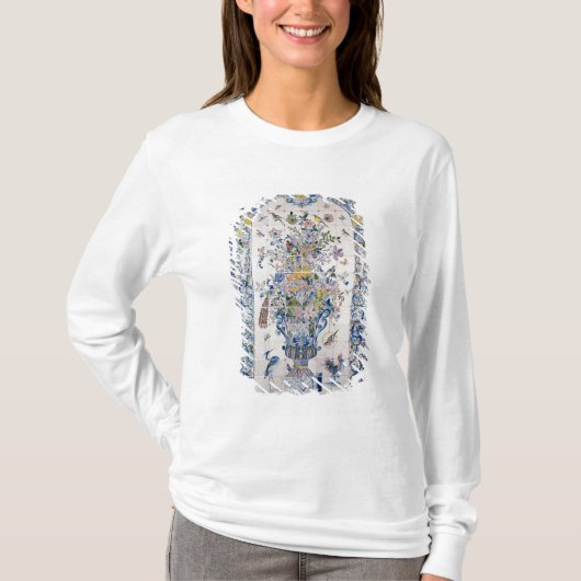 浴室からのデルフトのタイルのパネル Tシャツ (正面)