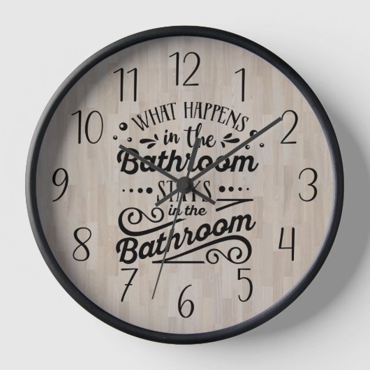 浴室に残るもの 壁時計 (正面)