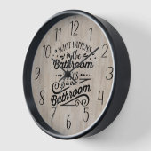 浴室に残るもの 壁時計 (傾斜)