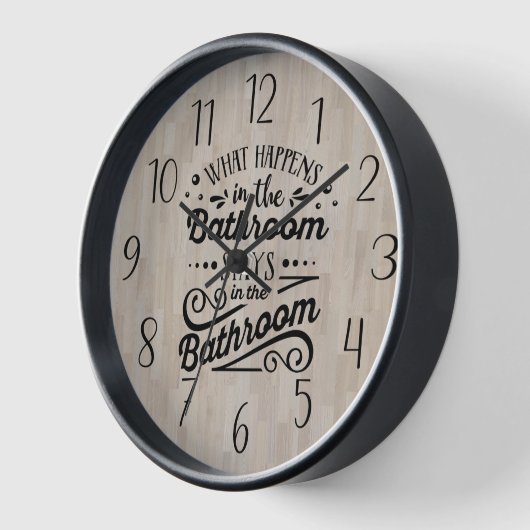 浴室に残るもの 壁時計 (傾斜)