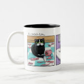 浴室のおどけ#1のマグ ツートーンマグカップ (左)