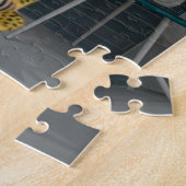 浴室のかわいいゴールデン・リトリーバー犬 ジグソーパズル (側面)