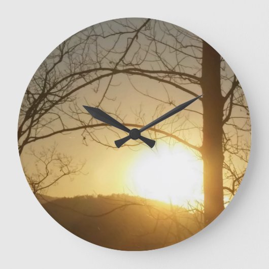 浴室のため ラージ壁時計 (正面)