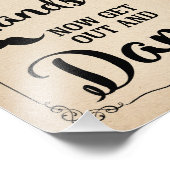 浴室のサイン男性へパーティーま結婚たは フォトプリント            (角)