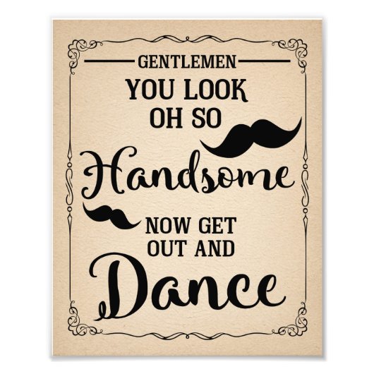 浴室のサイン男性へパーティーま結婚たは フォトプリント            (正面)