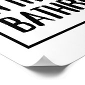 浴室のポスターにはセルフィーは載っていない ポスター (角)