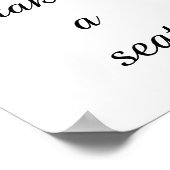 浴室の座席の単語を取って下さい | バスルームWa ポスター (角)