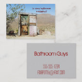 浴室の建築のヴィンテージの名刺 名刺 (正面/裏面)