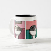 浴室の至福v.1 -猫のマグ ツートーンマグカップ (正面左)